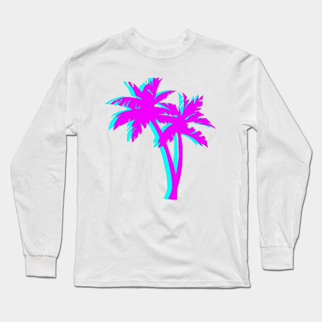 Aesthetic palm tree Long Sleeve T-Shirt by DiorBrush